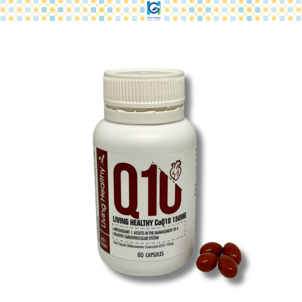 Viên uống Living Healthy CoQ10 150mg hỗ trợ sức khỏe tim mạch