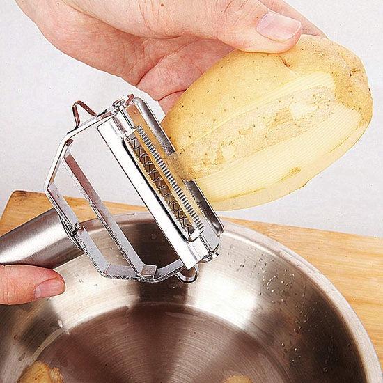 Dụng cụ bào nạo gọt rau củ đa năng, mài phomai đa năng nhiều màu PGL