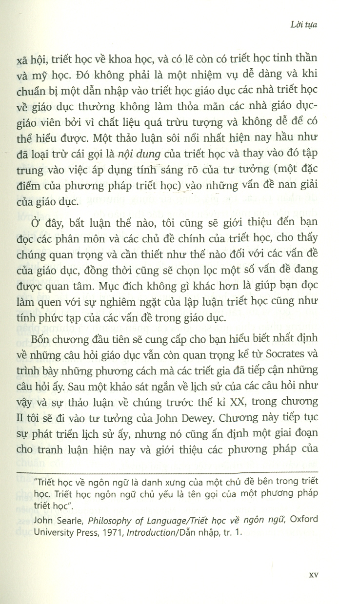 Triết Học Giáo Dục - Philosophy Of Education