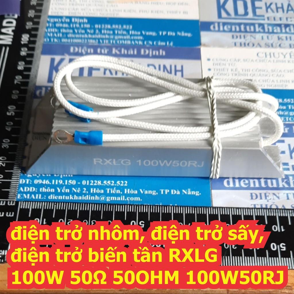 Điện trở nhôm, điện trở sấy, điện trở biến tần RXLG 100W 50Ω 50OHM 100W50RJ kde7098