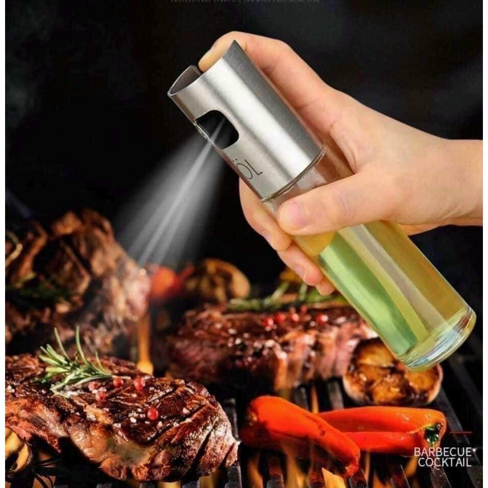 Bình Xịt Dầu Ăn bằng Thuỷ Tinh dung tích 100ml