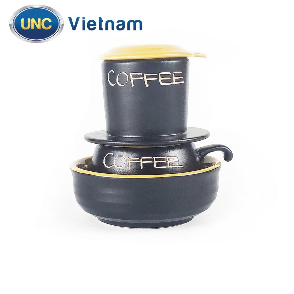 Bộ Phin Cà Phê Sứ UNC Việt Nam - Sử dụng bát giữ nhiệt, nhiều màu sắc, đủ món, pha cafe sẽ ngon hơn