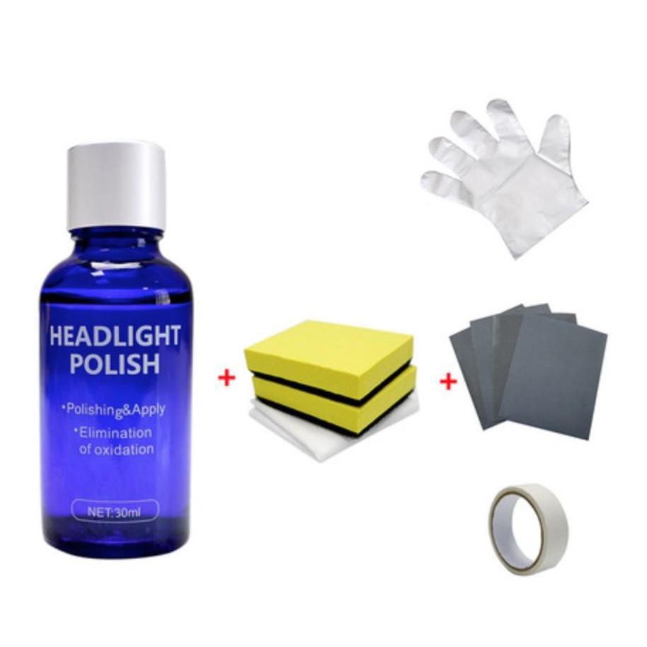 Bộ dụng cụ làm sáng bóng Choá đèn ô tô, xe máy Headlight Polish - Home and Garden