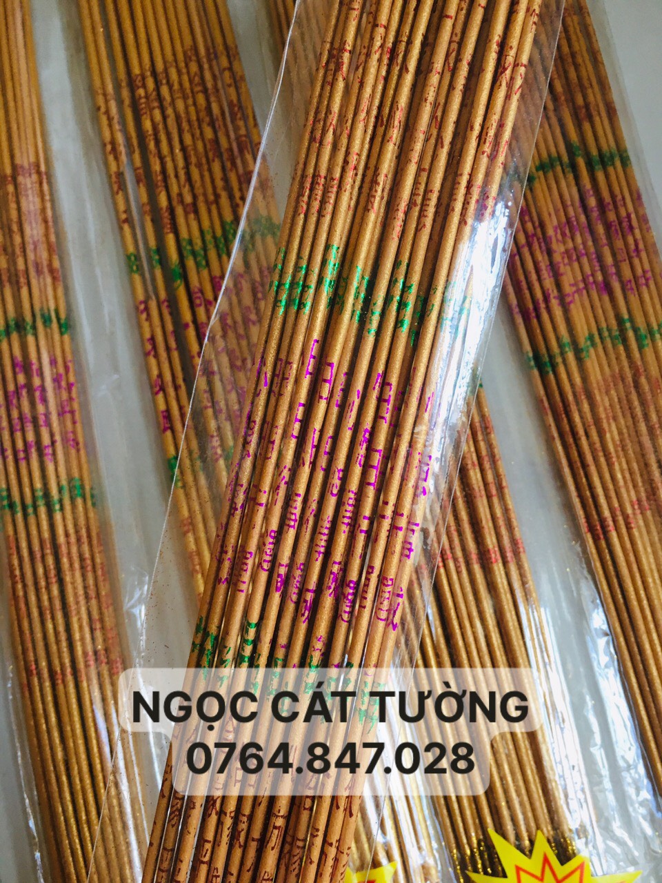 Nhang Chữ Cát Tường Như Ý Đại Cát Đại Lợi - Nhang Đèn Vàng Mã Ngọc Cát Tường