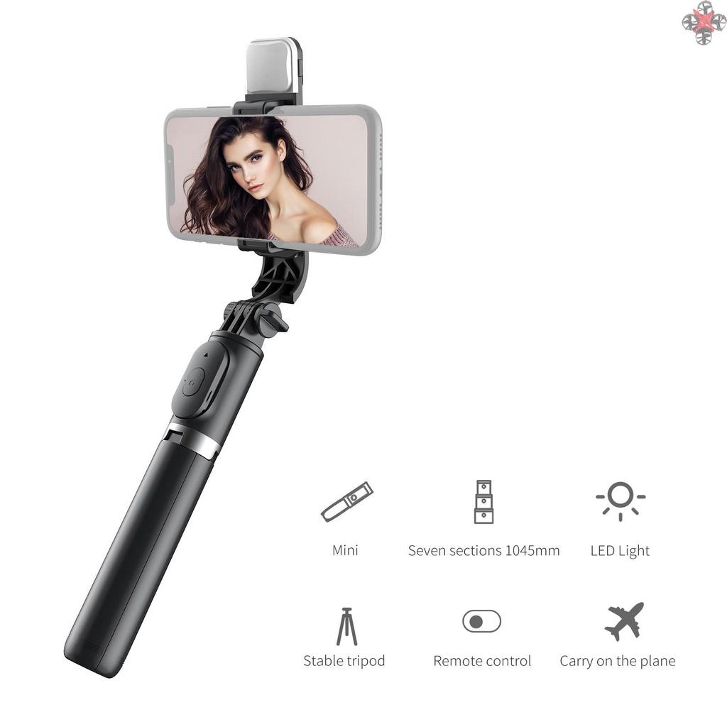 Gậy Chụp Ảnh Selfie Kiêm Giá Đỡ Ba Chân Đa Năng 104.5cm Max