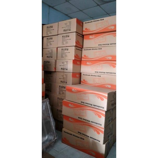 Chậu Rửa Chén Bát 2 HỘC ĐỀU INOX SUS 304 - 8245