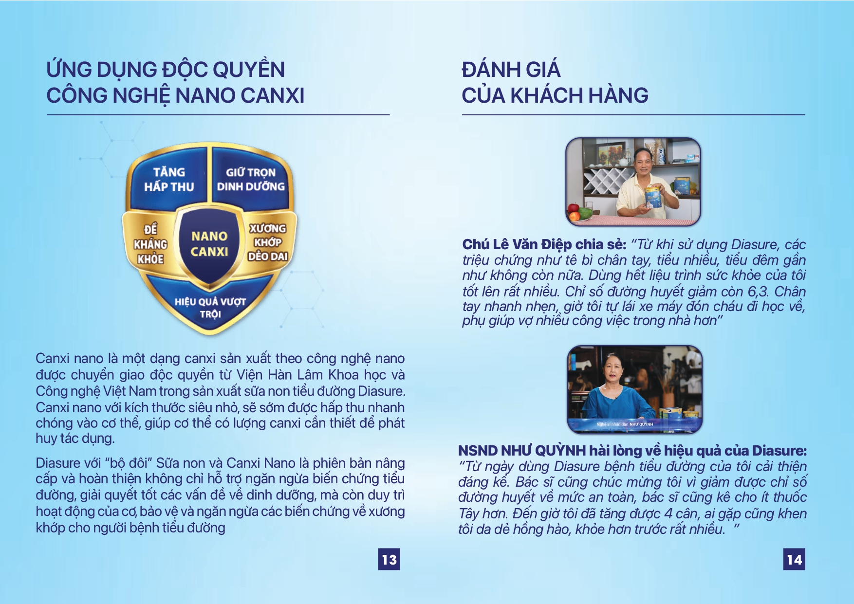 Sữa Non Diasure 850Gbổ sung thêm Nano Canxi, Omega3,... Sữa dành cho người tiểu đường