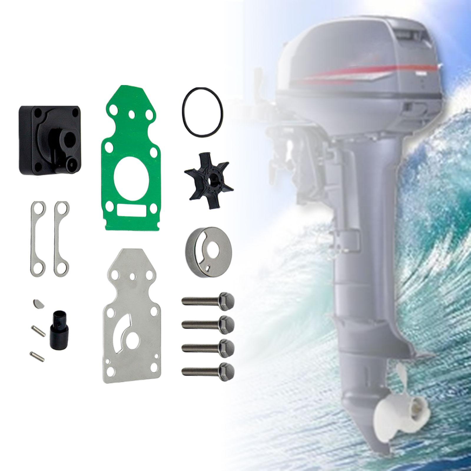 Outboard Pump Rebuild Outboard Parts Easy Installation Professional Durable Metal for Two Stroke 15 Horsepower