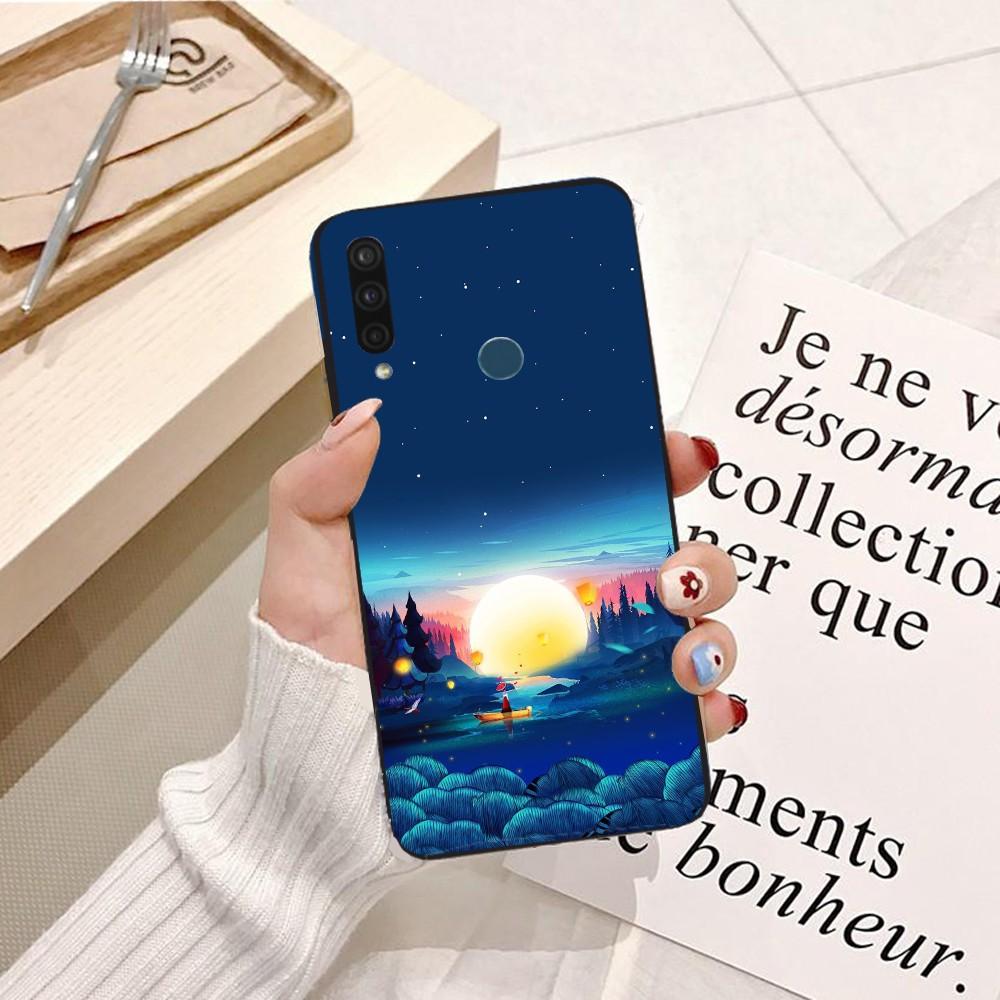 Ốp lưng dành cho điện thoại Vsmart Silicon dẻo hình Trăng Xanh