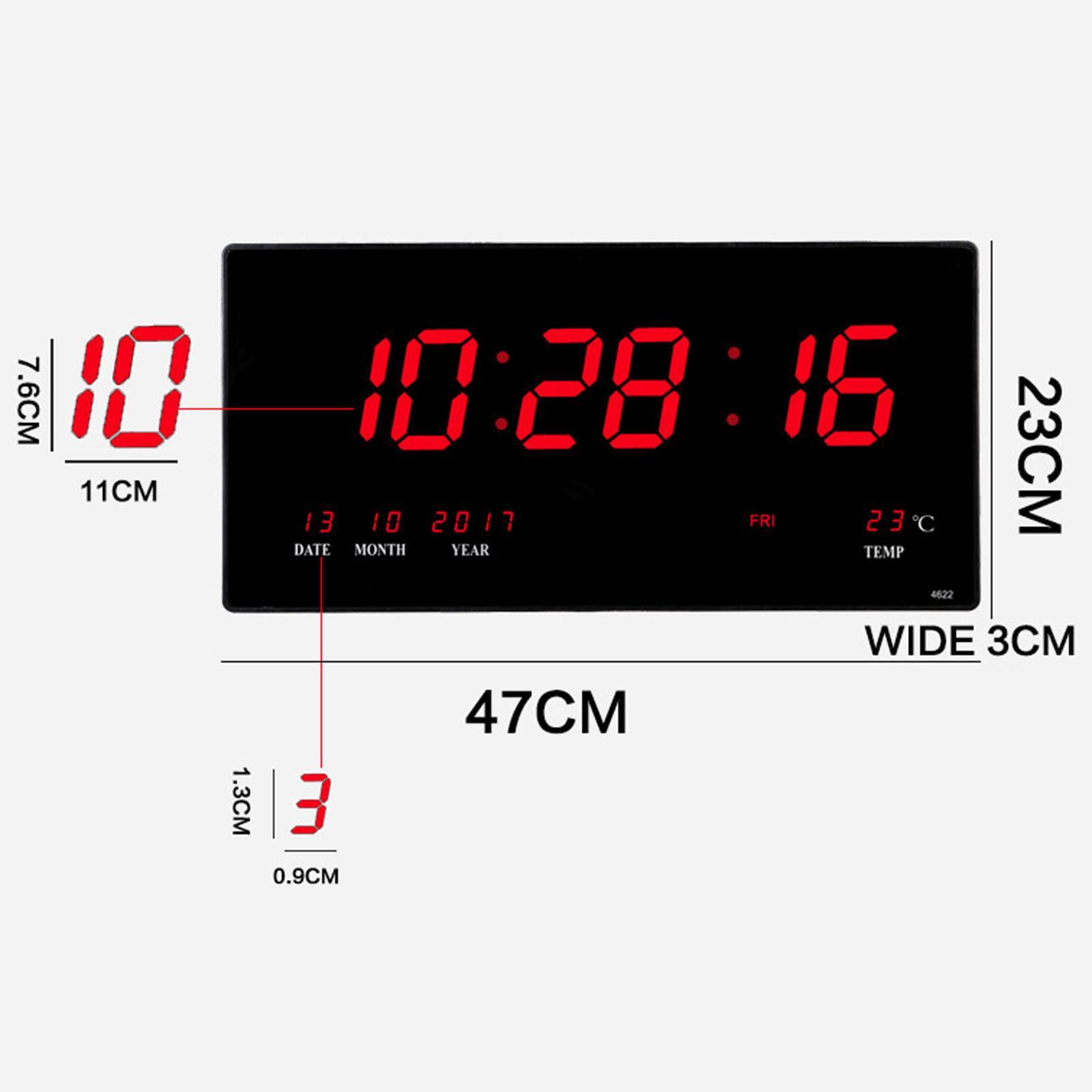 17'' LED Screen Clock 24H Time  US