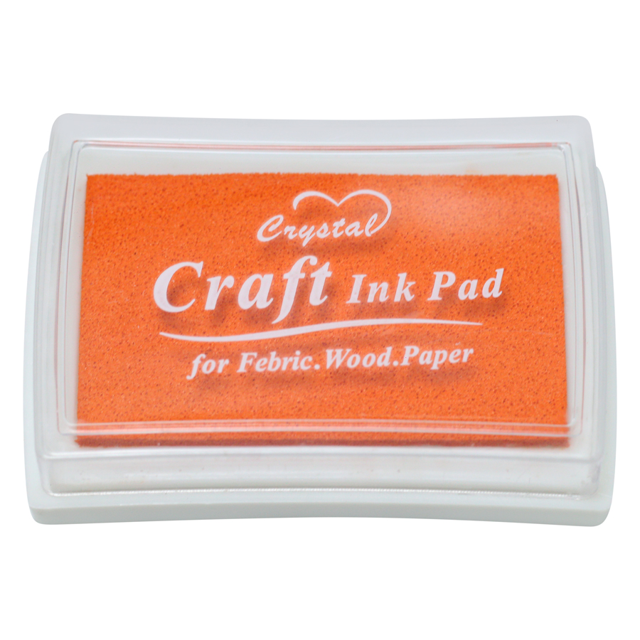 Hộp Mực Dấu Craft Ink Pad - Màu Cam