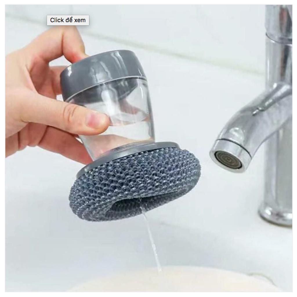 Dụng cụ rửa chén không ướt tay có nút bấm xịt nước rửa chén tiện lợi
