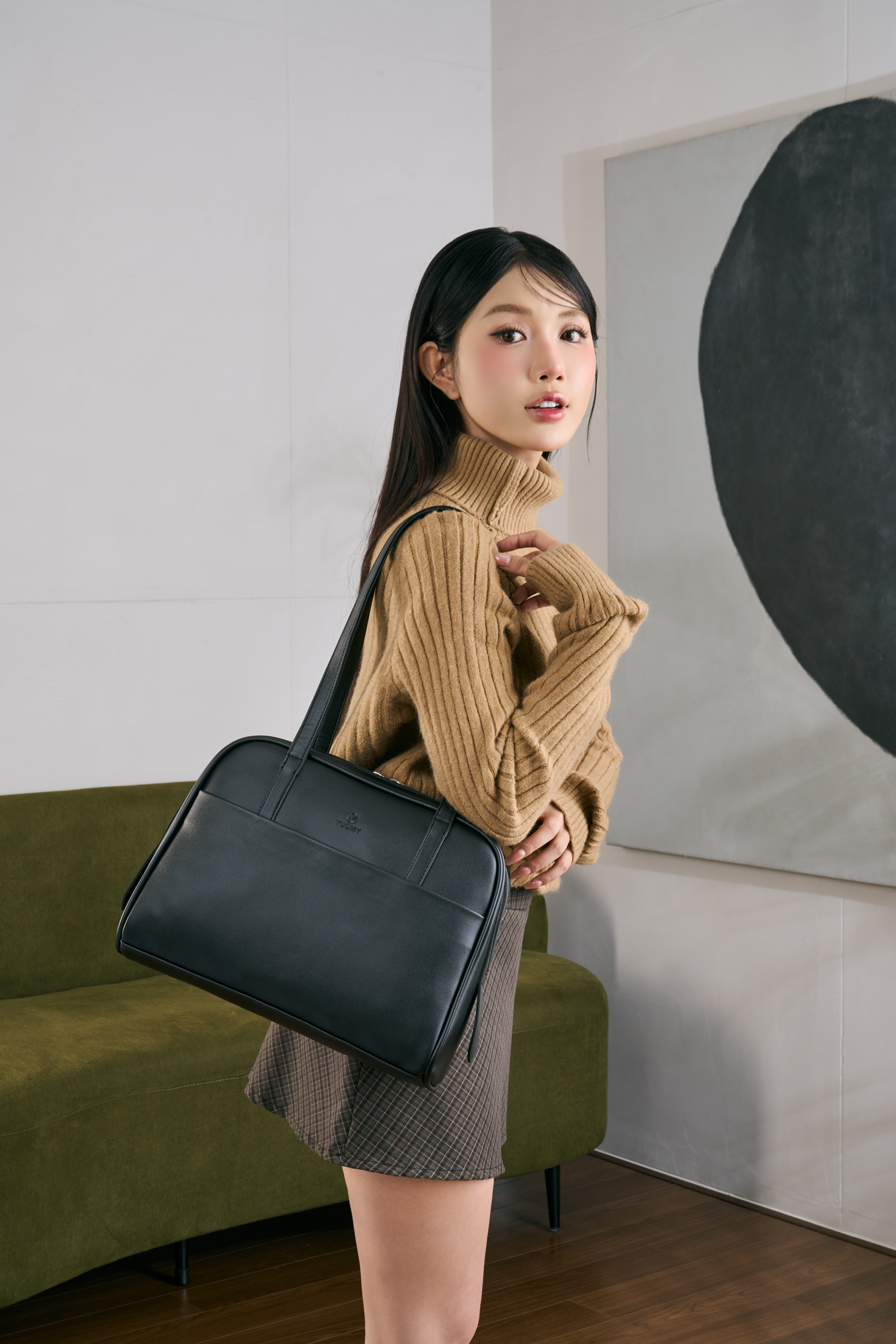 Túi Yuumy ( Thời trang nữ dáng vòm bo cong - Túi xách da Seasand YTX76 )