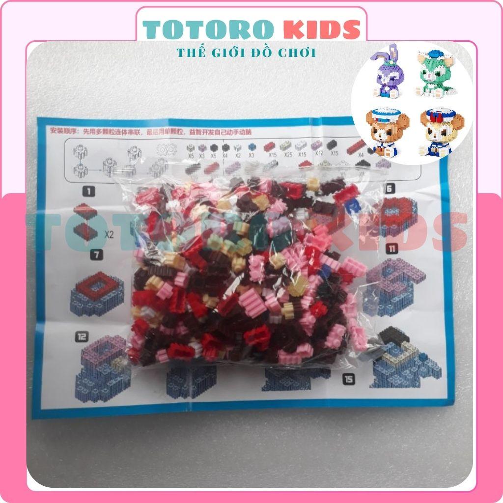 Bộ đồ chơi xếp hình lắp ráp mô hình động vật 3D thu nhỏ dễ thương phát triển trí tuệ sáng tạo cho bé