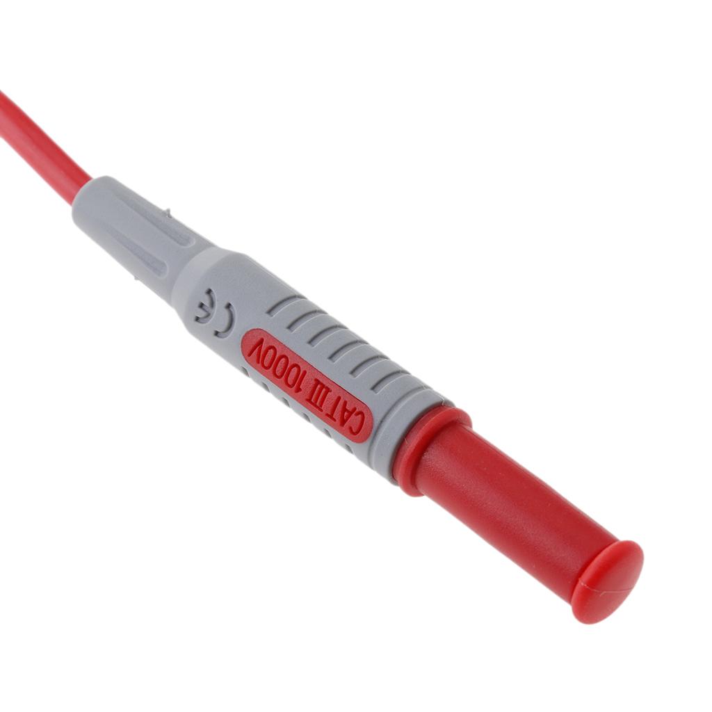 P1032 Silicone Wire Multimeter Test Cable Injection Molded 4mm Banana Plug Test Line Straight to Curved Test Cable