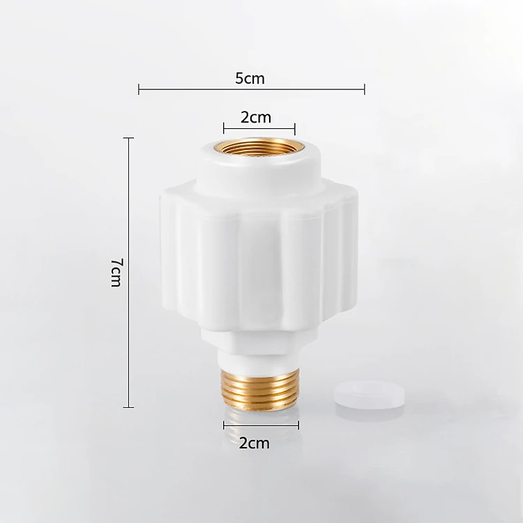 Van chống giật bình nóng lạnh với đầu ren bằng đồng D20mm,hàng LOẠI 1 ren đồng, nhựa chịu nhiệt PPR
