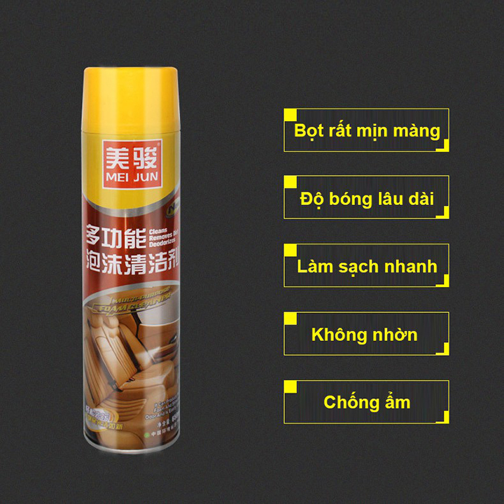 Chai xịt đánh bóng nội thất xe hơi 650ml
