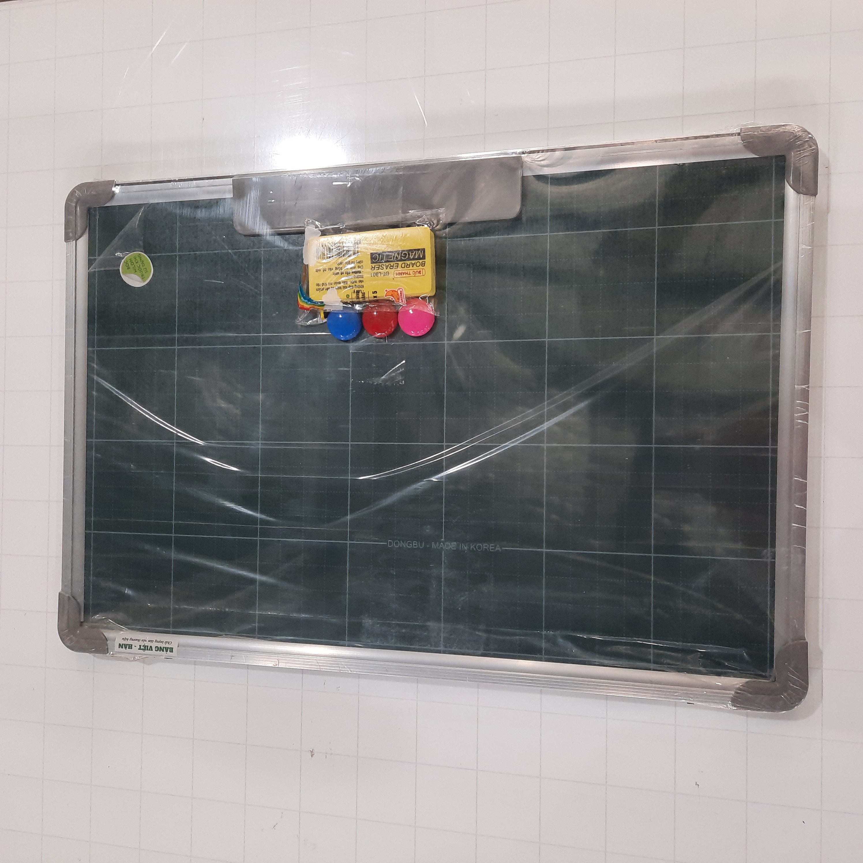 Bảng từ xanh kẻ ô ly, KT: 40x60cm