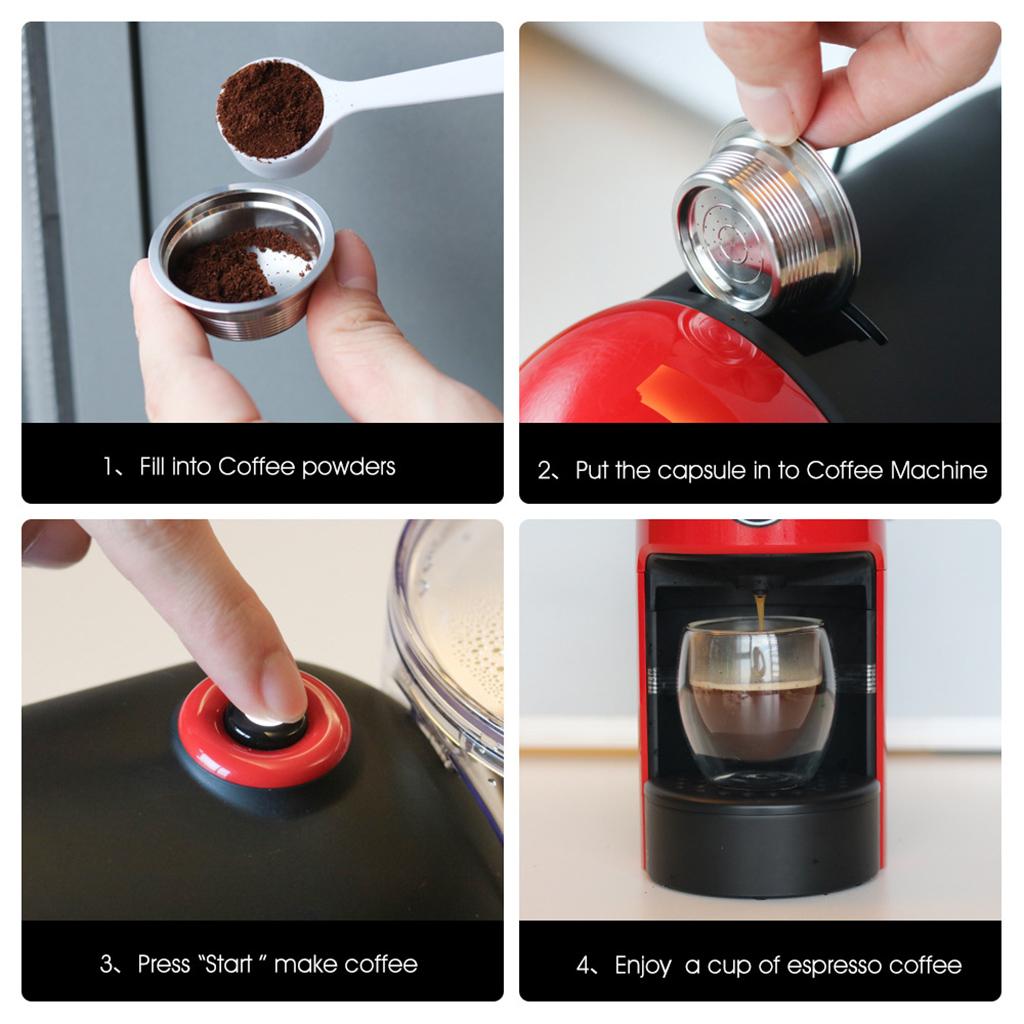 Reusable Coffee Capsule Cup Filter Pod Home Office for LAVAZZA MIO Italian