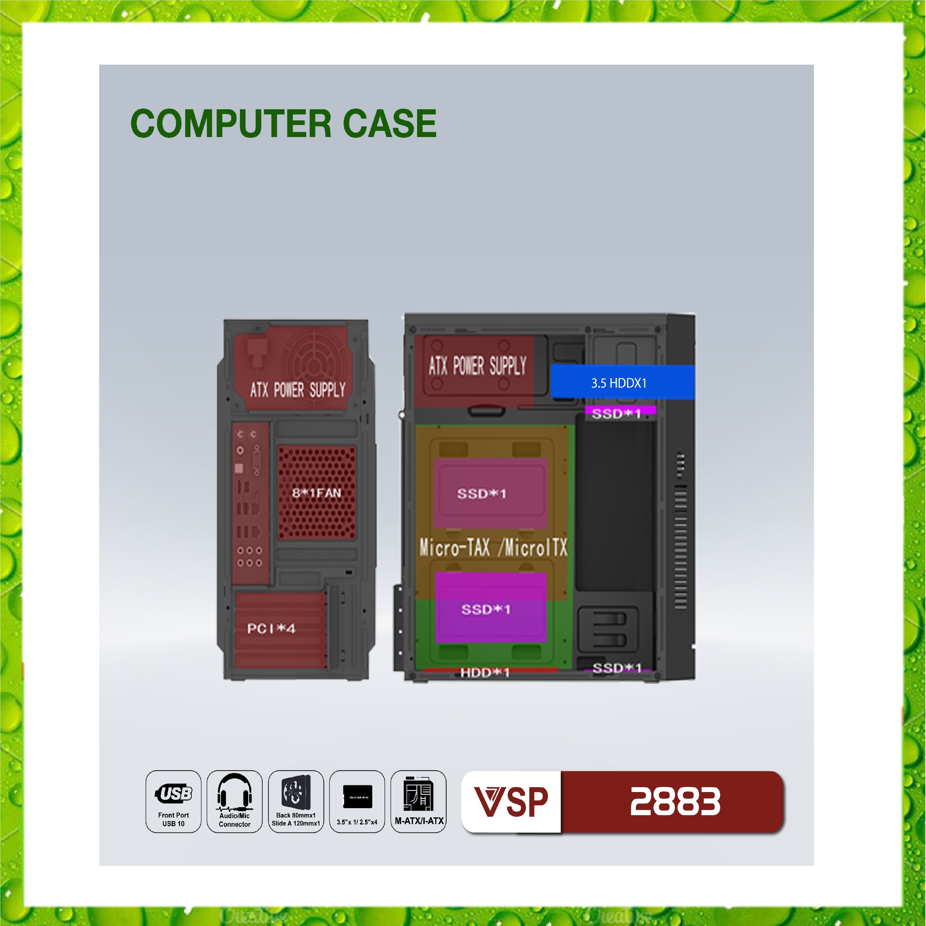 Case VSP 2883- hàng chính hãng