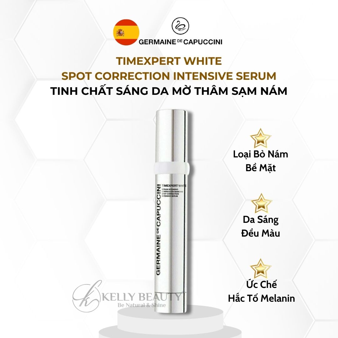 Tinh Chất Mờ Nám Sạm Germaine TIMEXPERT WHITE Spot Correction Intensive Serum - Phân Giải Hắc Tố, Sáng Da | Kelly Beauty