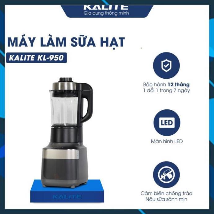 Máy làm sữa hạt đa năng Kalite KL 950, công suất 2700W, 1,75L, nắp cảm biến chống trào- Chính hãng BH 12 tháng