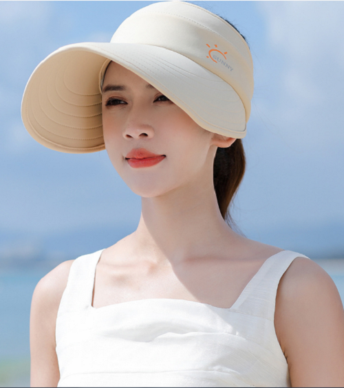 Nón chống nắng nữ nửa đầu phong cách Hàn, mũ rông vành phong cách Hàn