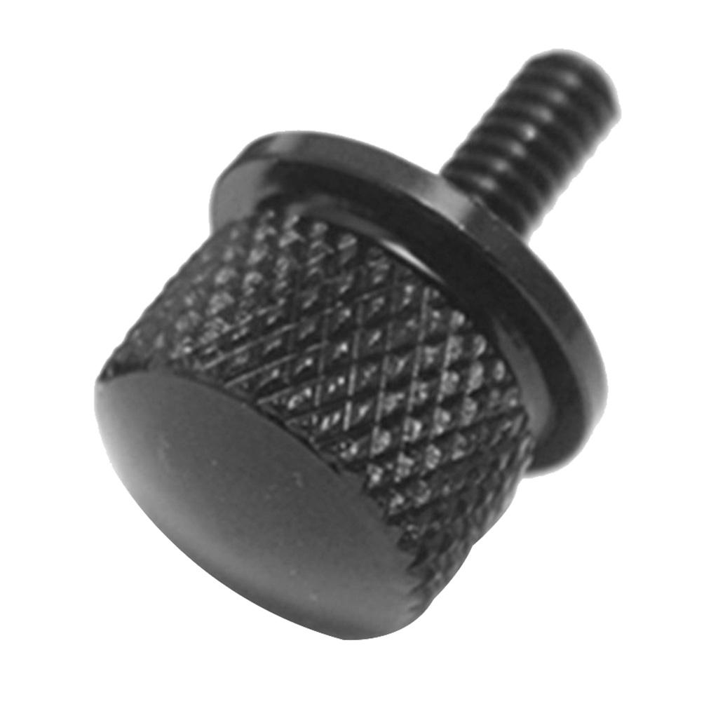 4x1/4" CNC Seat Mount Bolt Screw Cap For Harley Dyna Sportster Black