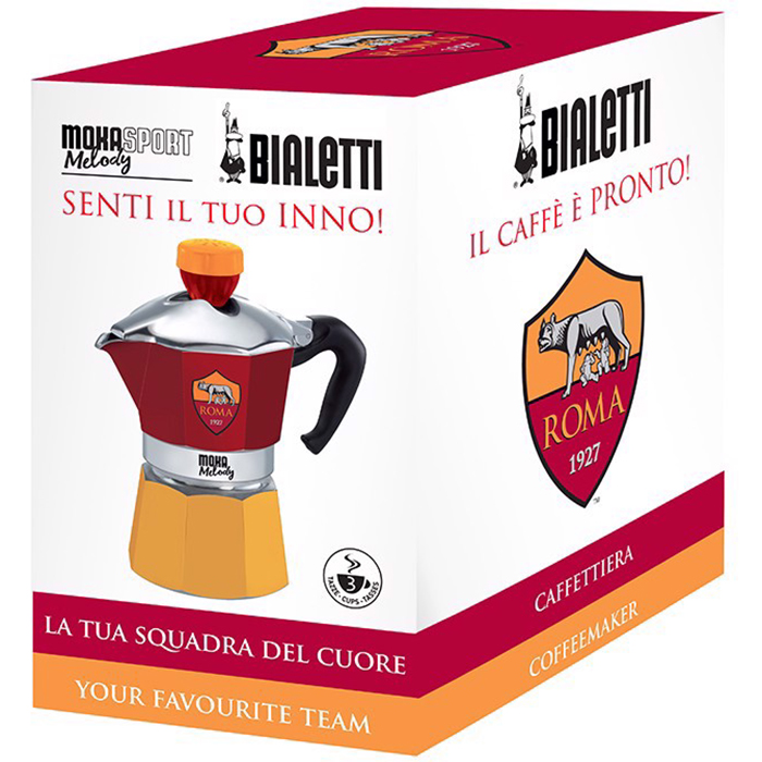 Bình Pha Cà Phê Thể Thao Roma Bialetti -Moka 3 Cup 0004372