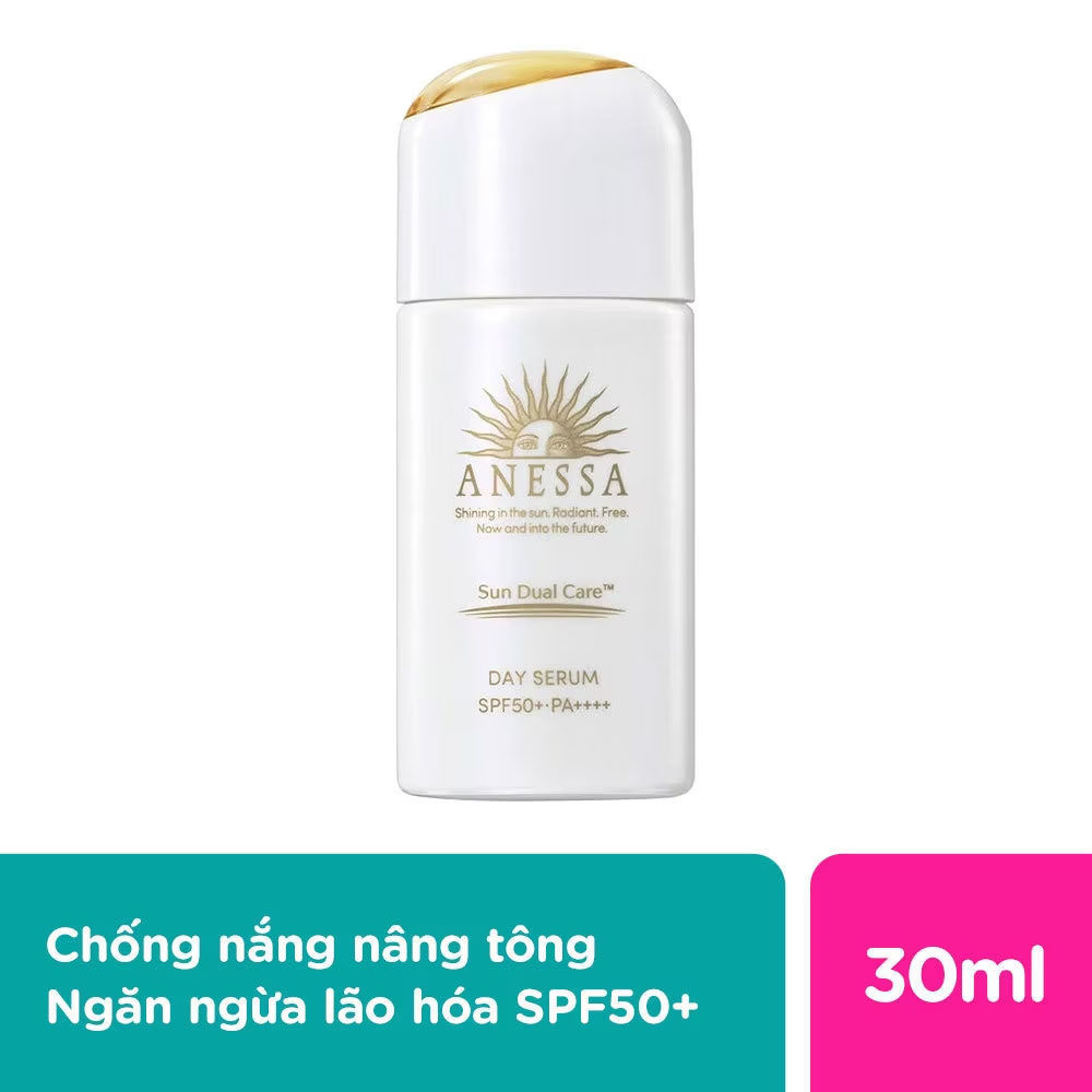 Serum Chống Nắng Anessa Dưỡng Da Nâng Tông Sun Dual Care SPF50+ PA++++ 30ml