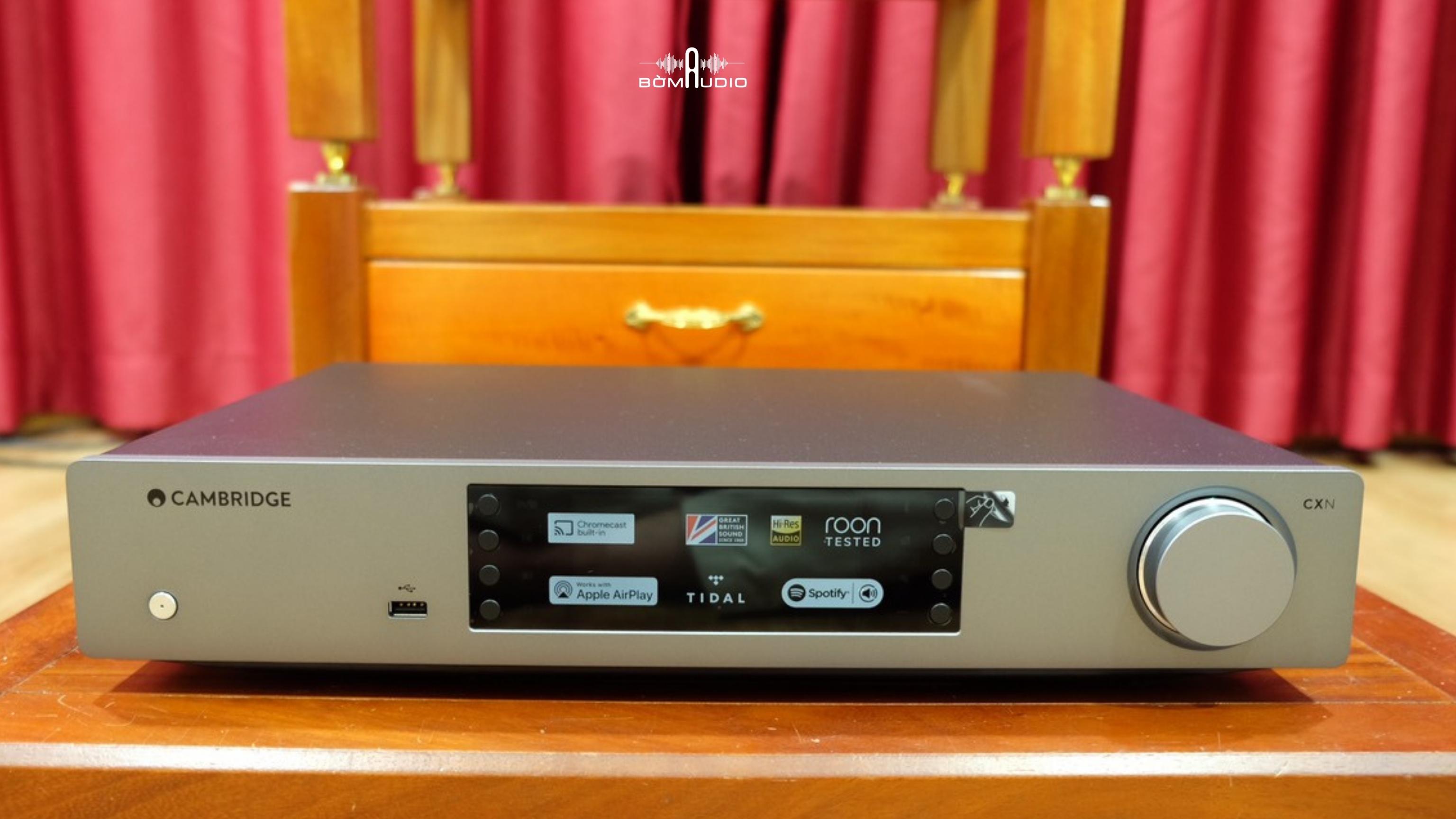 CAMBRIDGE AUDIO CXN V2 | DAC MUSIC SERVER | Giải Mã 384kHz / 24bit - Hỗ Trợ FLAC, ALAC, WAV, AIFF, MP3, WMA, AAC, Ogg - Phát Nhạc Ổ Cứng - Kết Nối Wifi Nghe Đa Phòng - Stream Nhạc Trực Tuyến: Spotify, Airplay, Internet Radio | Hàng Chính Hãng _ Mới 100%