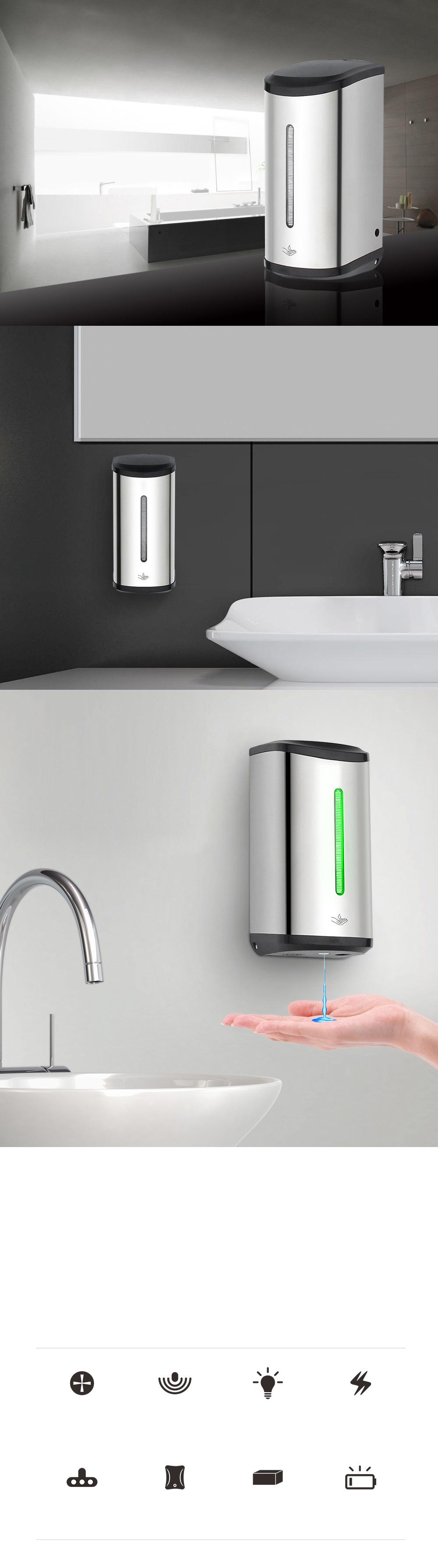 Hộp đựng nước rửa tay cảm ứng tự động thông minh A1