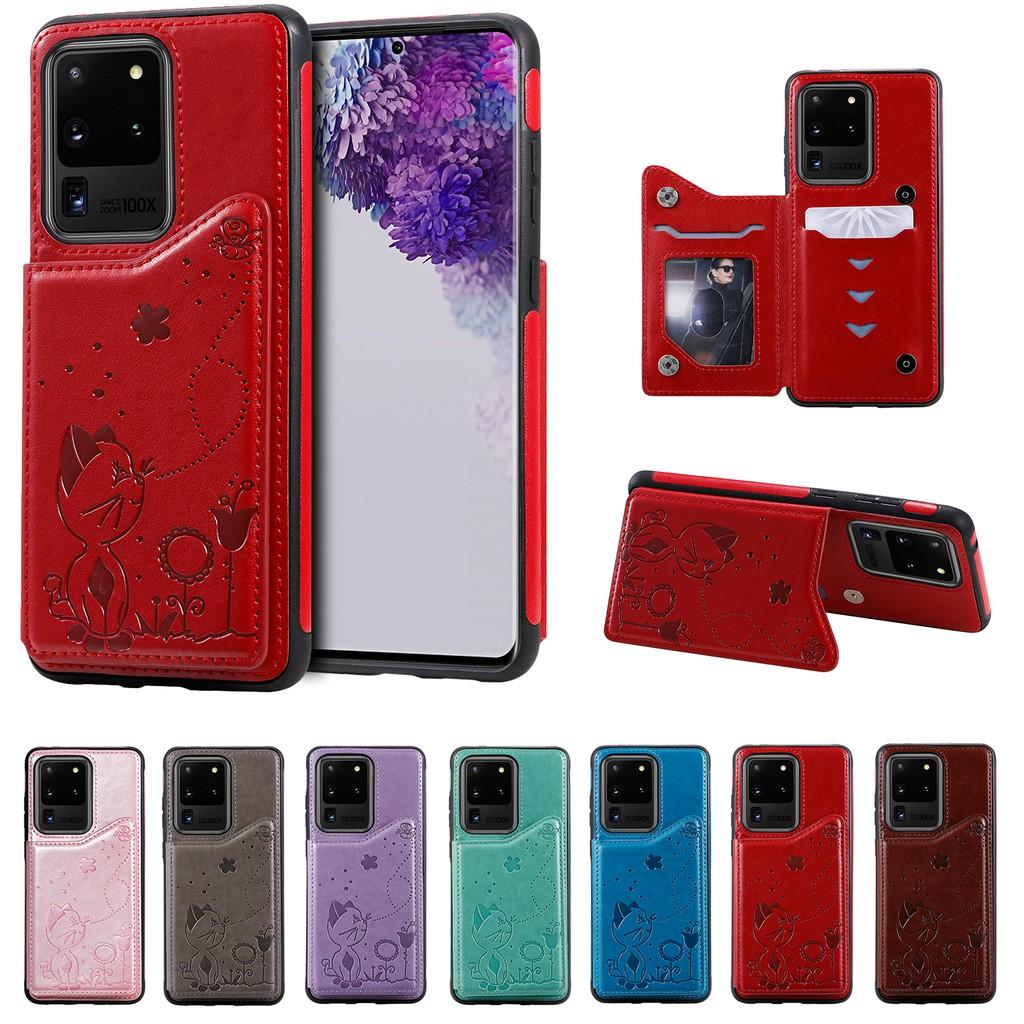 Ốp lưng da gập cho Samsung Galaxy Note20 Ultra S20 Ultra S20 Plus S20+ Note10 Note10+