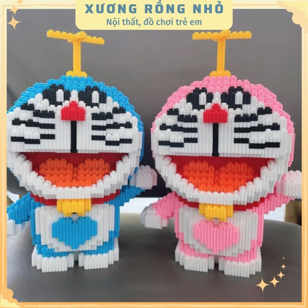 Mô hình doramon đôi, doraemon cặp 28cm