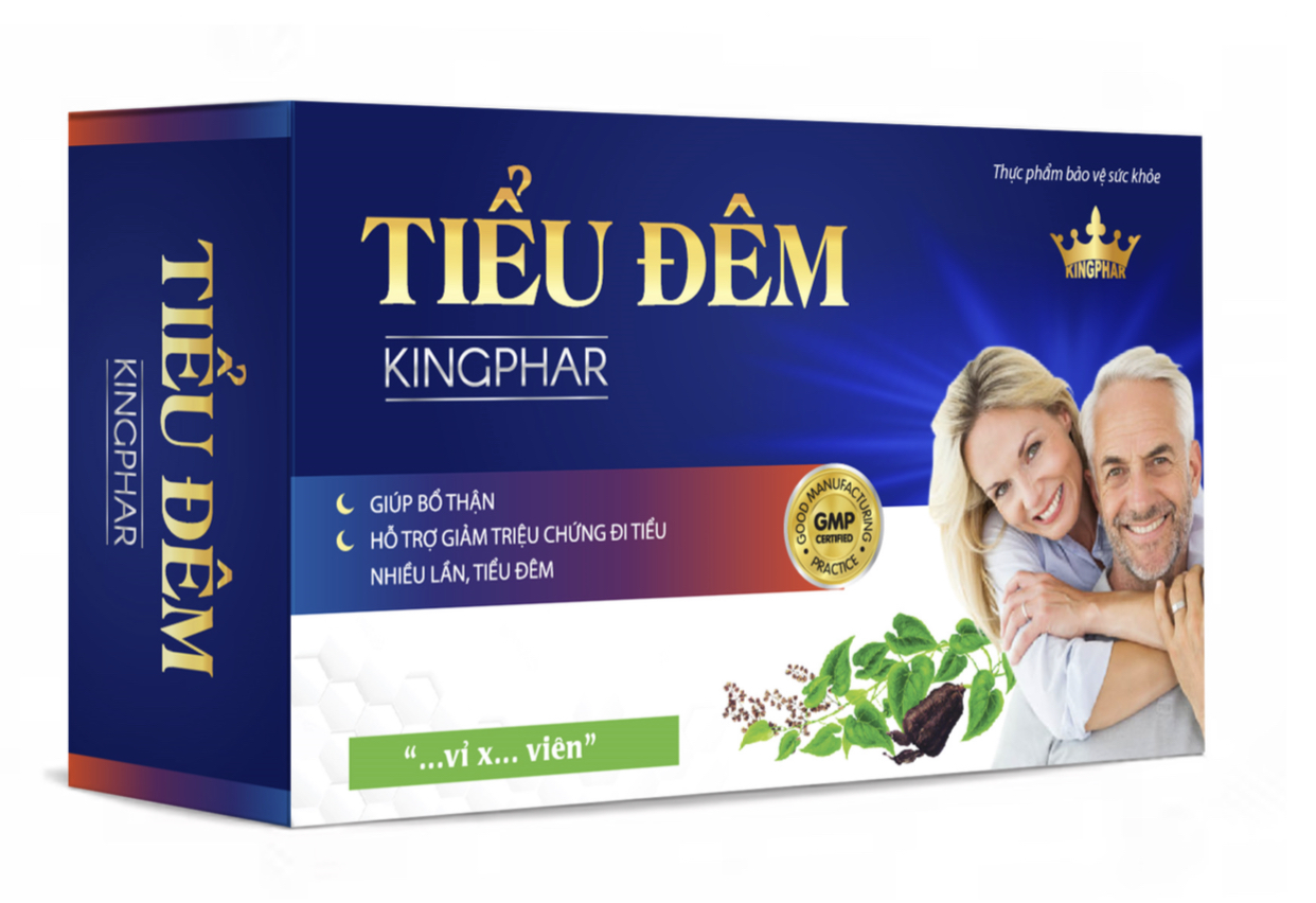 Tiểu Đêm Kingphar Hộp 30 Viên -Giúp bổ thận, cố tính, ấm bàng quang, tiểu khó, tiểu buốt, tiểu không tự chủ.