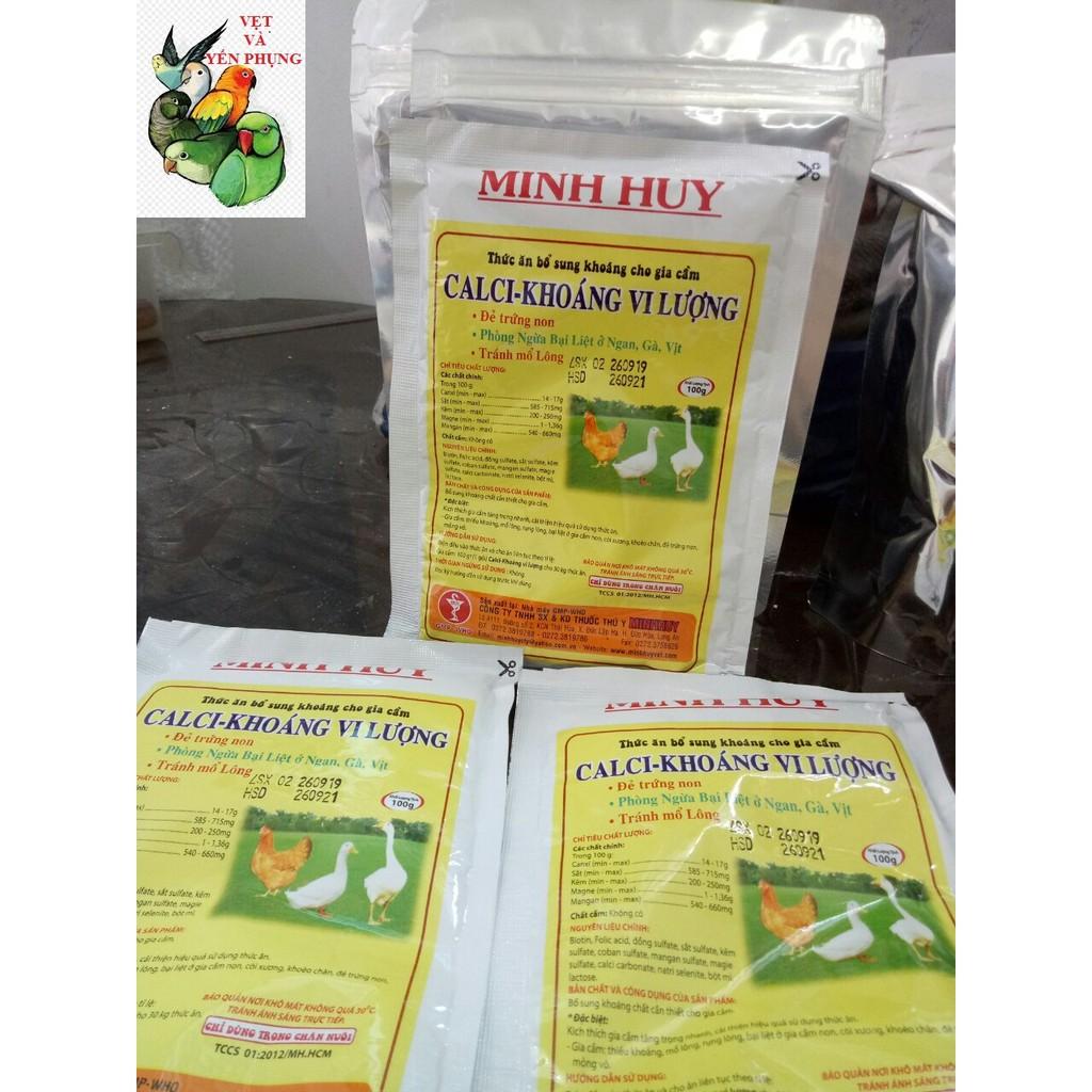 1 BỊCH KHOÁNG CALCI KHOÁNG VI LƯỢNG MINH HUY 100Gram