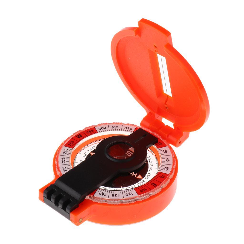 Outdoor Survival American Camping Hiking Magnetic Compass Tool Red