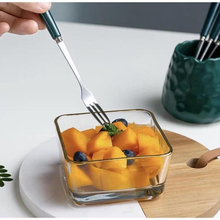 Rĩa sứ vàng cán xanh cổ vịt mẫu mới cao cấp