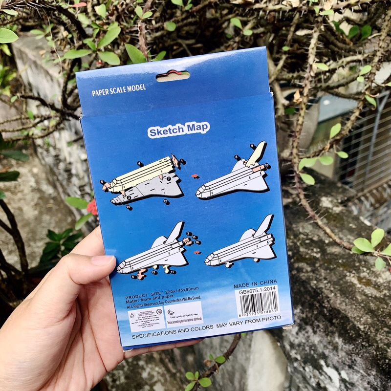 Mô Hình Lắp Ráp 3D Tàu vũ trụ, vệ tinh không gian Bằng Giấy Bìa Xốp Cho Bé - Đồ Chơi Giáo Dục