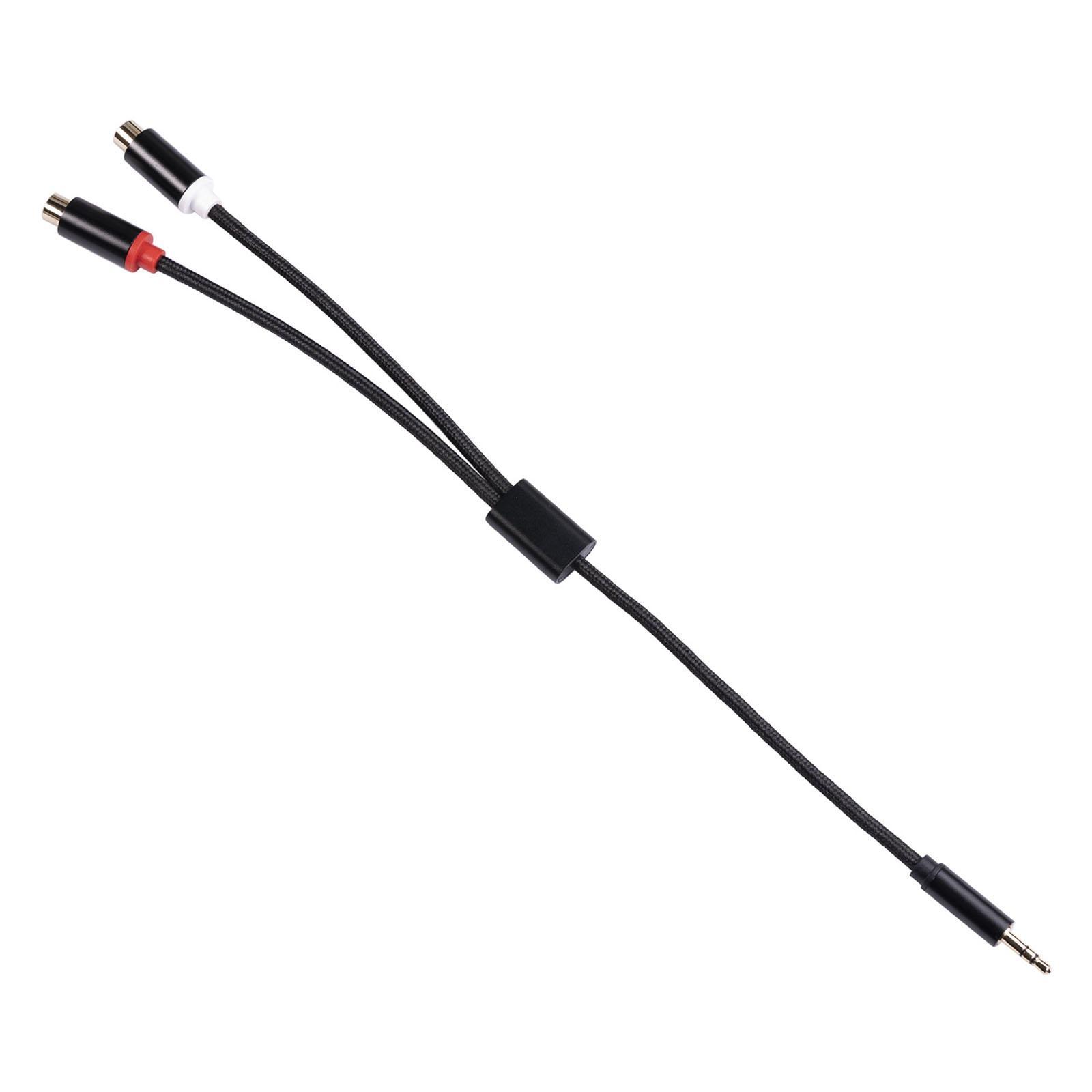 3.5mm to Dual RCA Cable Male-Female Audio Speaker Cord Splitter Cable for CD Player TV Stereo
