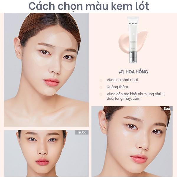 Kem lót Klavuu White Pearlsation Ideal Actress Backstage Cream 30ml(old)/ 10ml(new)