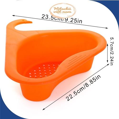 Giỏ Lọc Rác Bồn Rửa Bát Gài Bồn Rửa Tiện Lợi, Khay Lọc Rác Gắn Bồn Rửa Bát Rổ Nhựa Đựng Giẻ Rửa Chén Xà Phò
