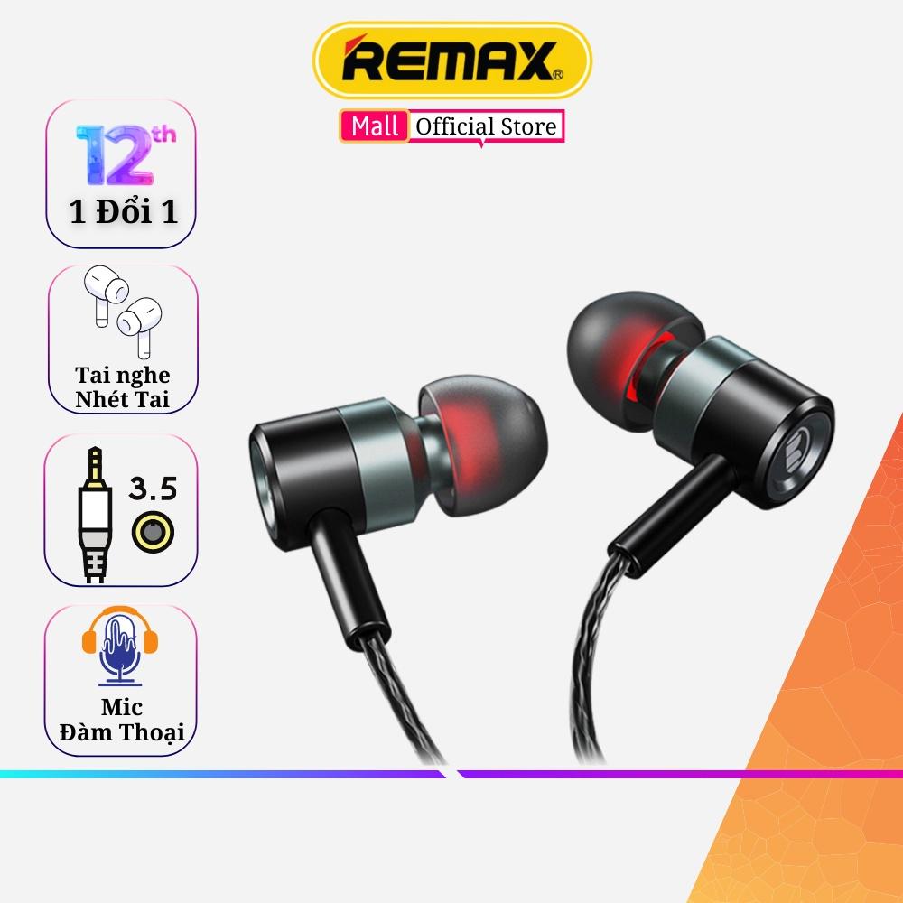 Tai nghe bass mạnh mẽ/Tai Nghe Gaming Remax RM-598 Có Dây Nhét Tai Chơi Game Chống Ồn Có Mic In Ear Cho Điện Thoại Hàng Chính Hãng