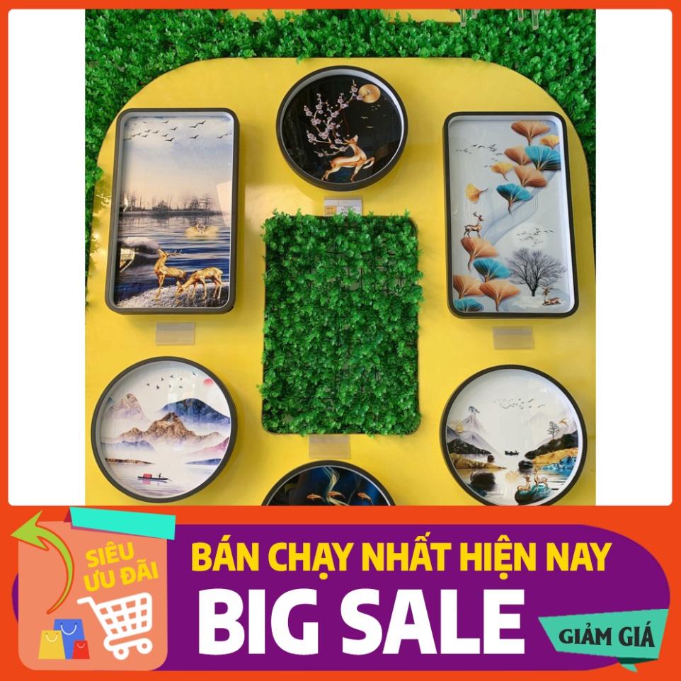 Đèn tranh gắn tường led 5d _3 chế độ sáng trang trí phòng khách phòng ngủ hình tròn đường kính 30cm_Tranh led nghệ thuật