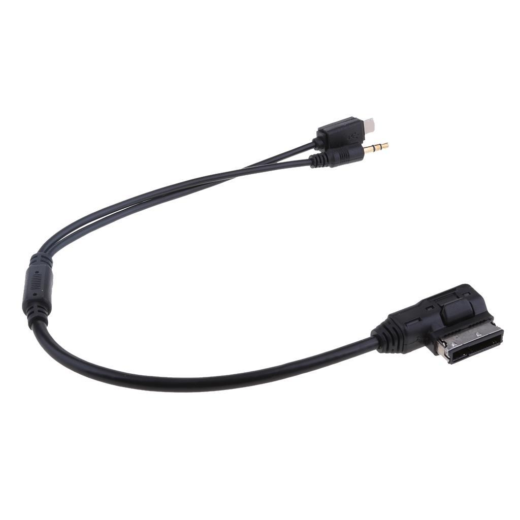 AMI 3.5mm AUX Adapter Charger Cord For IPod IPhone 5 6 Audi VW A3 A8 Q7