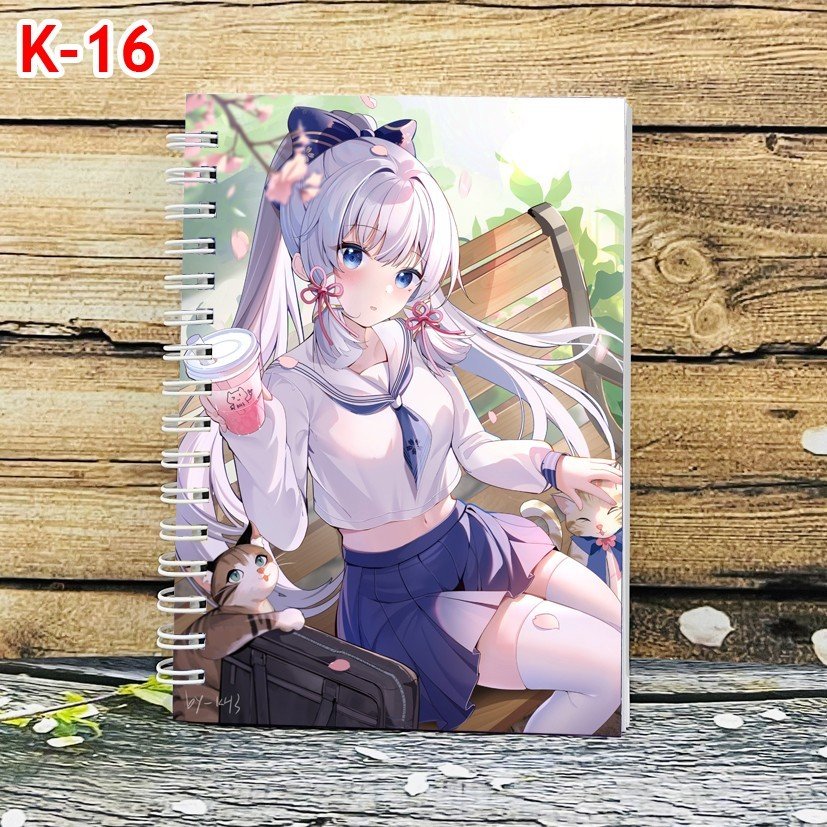 ￼Sổ viết Kamisato Ayaka genshin impact a6 200trang / sổ tay hình kamisato ayaka
