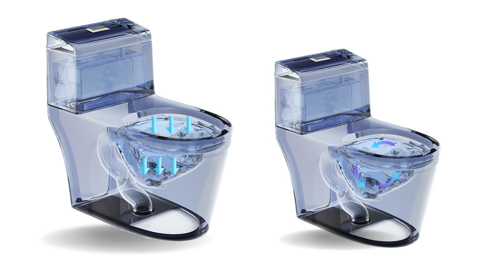 Bồn cầu một khối TUSLO COC 6224 cao cấp, mẫu đẹp, công nghệ xả xoáy 360 độ hiện đại - Hoa Sen Home - Hàng chính hãng