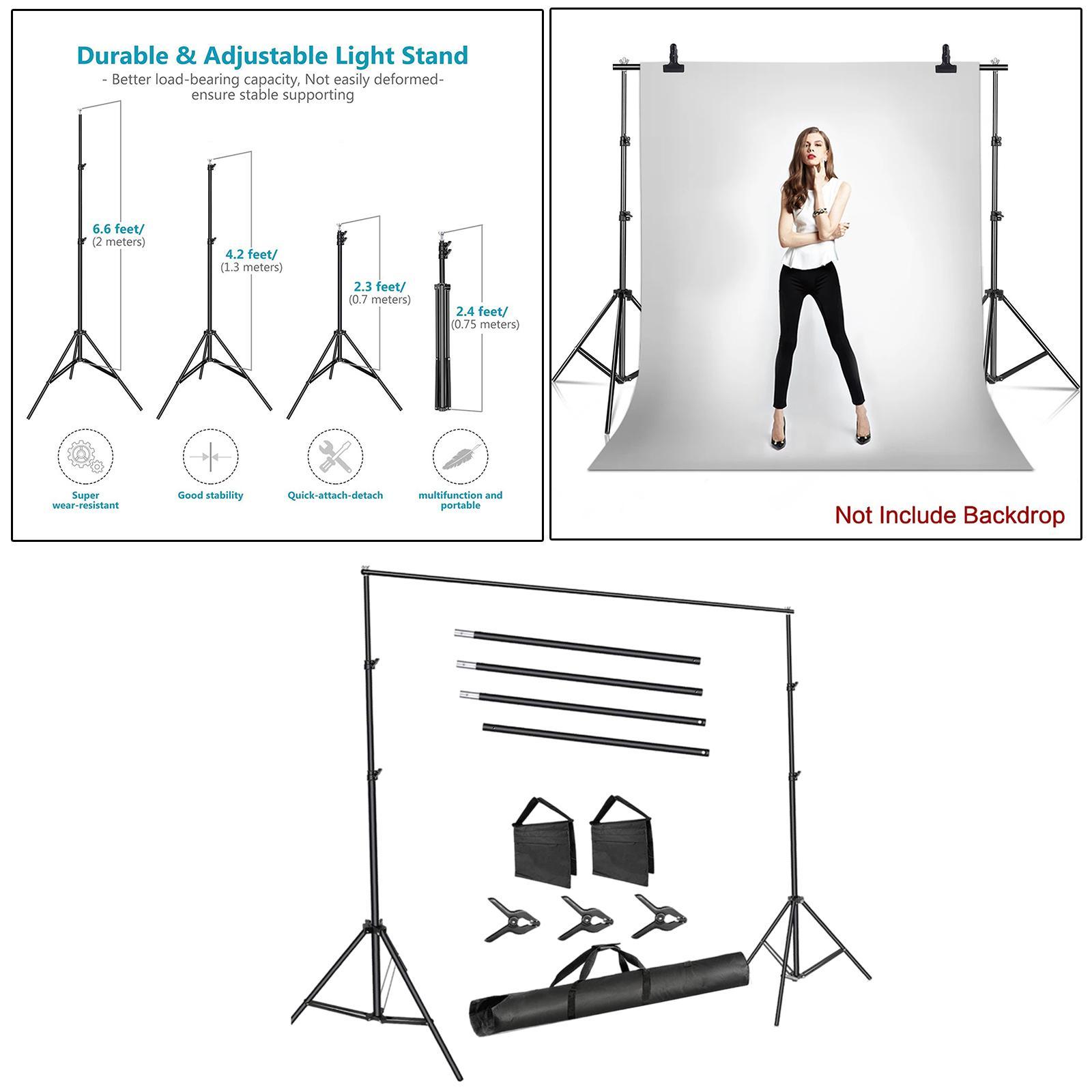 Photo Studio Backdrop Background Support System Stand Photo Studio Background Backdrop Stand