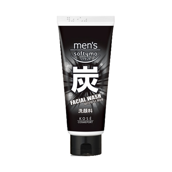 Sữa Rửa Mặt Dành Cho Nam Kosé Cosmeport Men's Softymo Facial Wash Wild Scrub 130ml