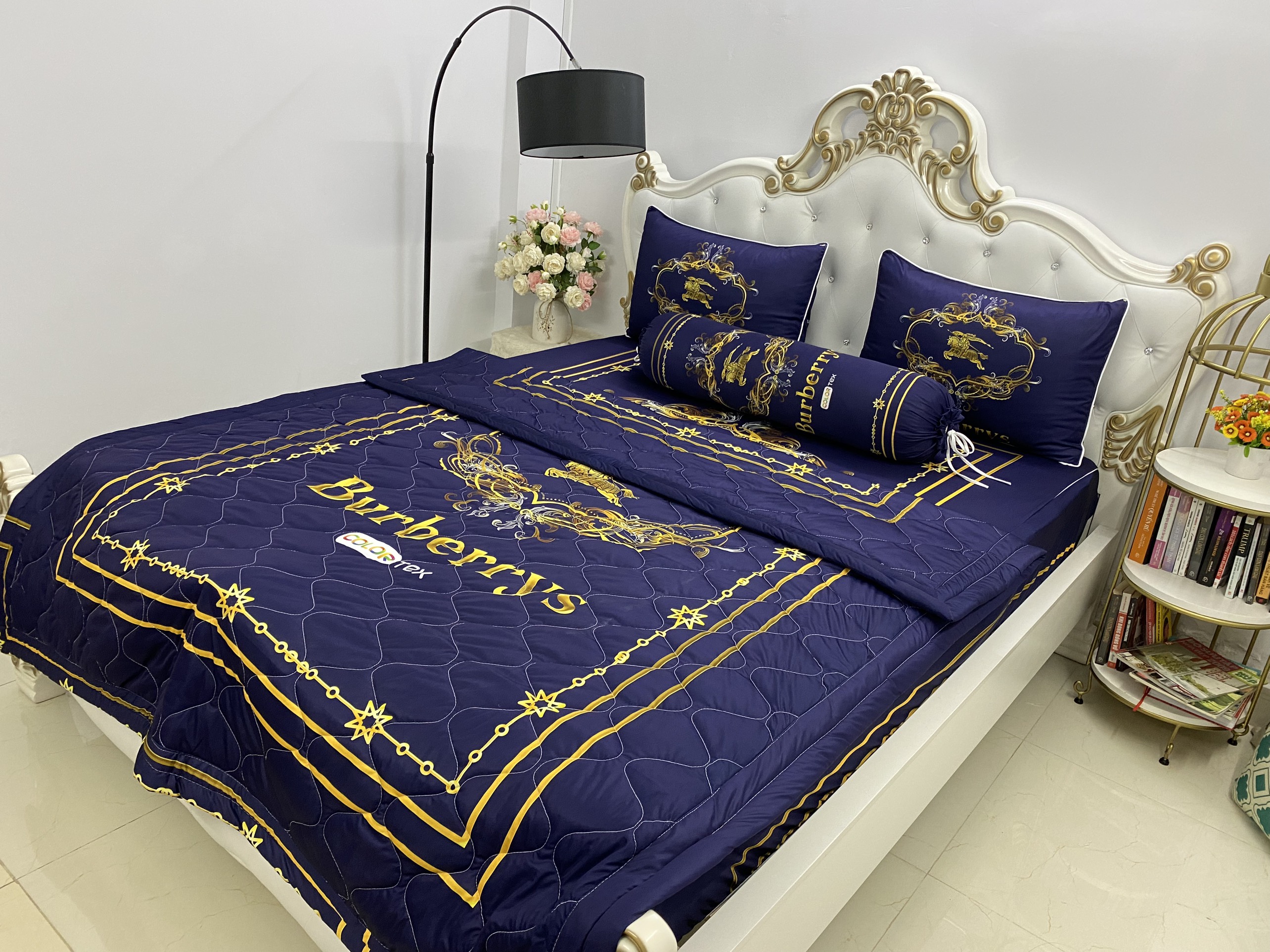 Bộ Drap mền + áo gối thun Ý 5D Cao Cấp , mát lạnh, thấm hút tốt.